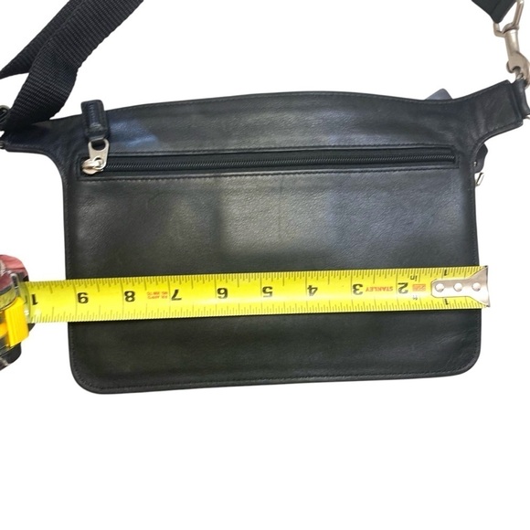 Coach vintage black leather Fanny pack bag - Picture 4 of 12